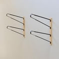 thumbnail image 6 of StoreYourBoard Avon Wakeboard Storage Rack, 2 Level Wall Mount Water Ski and Wake Surf Board Organizer, Natural Wood and Solid Steel, Holds 100 lbs, 6 of 6