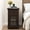 Espresso, variant on FAGAGA Nightstands Set of 2 with Drawer for Bedroom, Wood End Table with Charging Station for Living Room, Retro Bedside Table with Storage Holder | Blackgrey