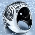 thumbnail image 6 of ZMY Home Stainless Steel Party Chunky Jewelry Gothic Sugar Skull Ring (10), 6 of 7