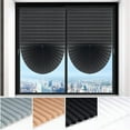 thumbnail image 2 of Simple Adhesive Window Shades Non-woven Fabric Pleated Zebra Blinds Roller Room Blackout Curtain For Bedroom Living Room Balcony, 2 of 9