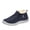 Blue, variant on EKVAHL Unisex Slip‑On Winter Ankle Booties, Warm Outdoor Snow Boots, Faux Fur Lined Lightweight Non‑Slip Walking Boots Red