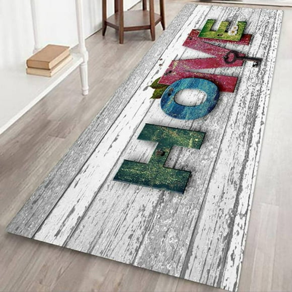 MesaSe Runner Rugs with Rubber Backing Non Slip Absorbent Resist Dirt Entrance Rug Soft Area Rug Thickened Flannel Area Rug Nursery Rug Bedroom Living Room Home Kitchen Hallway Laundry Ca