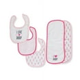 thumbnail image 2 of Luvable Friends Baby Girl Bib and Burp Cloth Set 5pk, Girl Daddy, One Size, 2 of 2