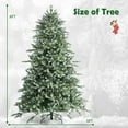 thumbnail image 2 of Gymax 8 Ft Artificial Christmas Tree Unlit Hinged Xmas Tree w/ Metal Stand, 2 of 9