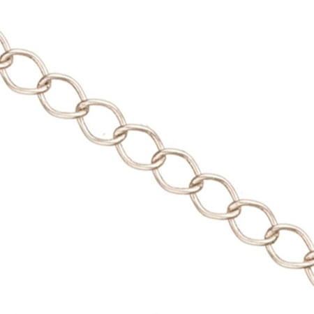 Curb Chain, Antique-Silver Plated Brass 3.8mm With 24 Gauge Wire 5 Ft/pack (2-pack Value Bundle), SAVE $1