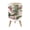 Color 3, variant on Small Trash Can with Lid Wild West Skull Floral Roses Vibrant Colors 1.8 Gallon Dog Proof Trash Can Round Garbage Can Waste Bin Wastebasket for Bathroom Bedroom Living Room
