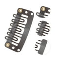 thumbnail image 2 of Unique Bargains 20 Pcs U Shape Snap Wig Clips for Hair Extension Deep Brown, 2 of 5