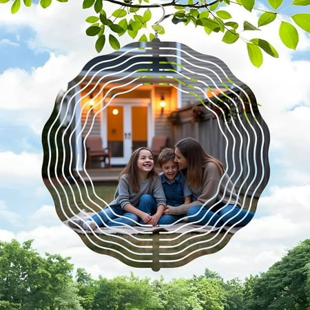 Artistic Metal Hanging Wind Spinners with Sound Wave Design – Perfect for Yard and Garden Decor Adds Dynamic Charm Artistic Metal Hanging Wind Spinners with Sound Wave Design – Perfect for Yard and Garden Decor Adds Dynamic Charm