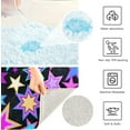 thumbnail image 7 of GZHJMY Shining Stars Bathroom Rug Rectangular Bath Mat Non Slip Bath Rugs Absorbent Shaggy Bathmats for Sink Shower 16" x 24", 7 of 7