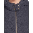 thumbnail image 4 of Terra & Sky Women's Plus Size Full-Zip Faux Sherpa Jacket, 4 of 5