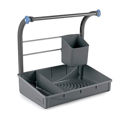 Polder Organisateur/caddie de Rangement pour Fournitures de Nettoyage sous l'Évier (Gris)