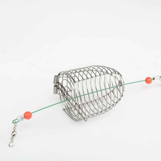 ZheElen Fishing Bait Cage - Stainless Steel Small Fishing Bait Cage - This Is Essential Tackle For Every Angler. - Simple To Use M