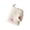 White, variant on Uncomplicated Lint Keychain Wallet, Snap Button Mini Purse with Solid Color and Multiple Card Slots, Distinctive Earbud Bag with Ring for Travel Daily Shopping Use