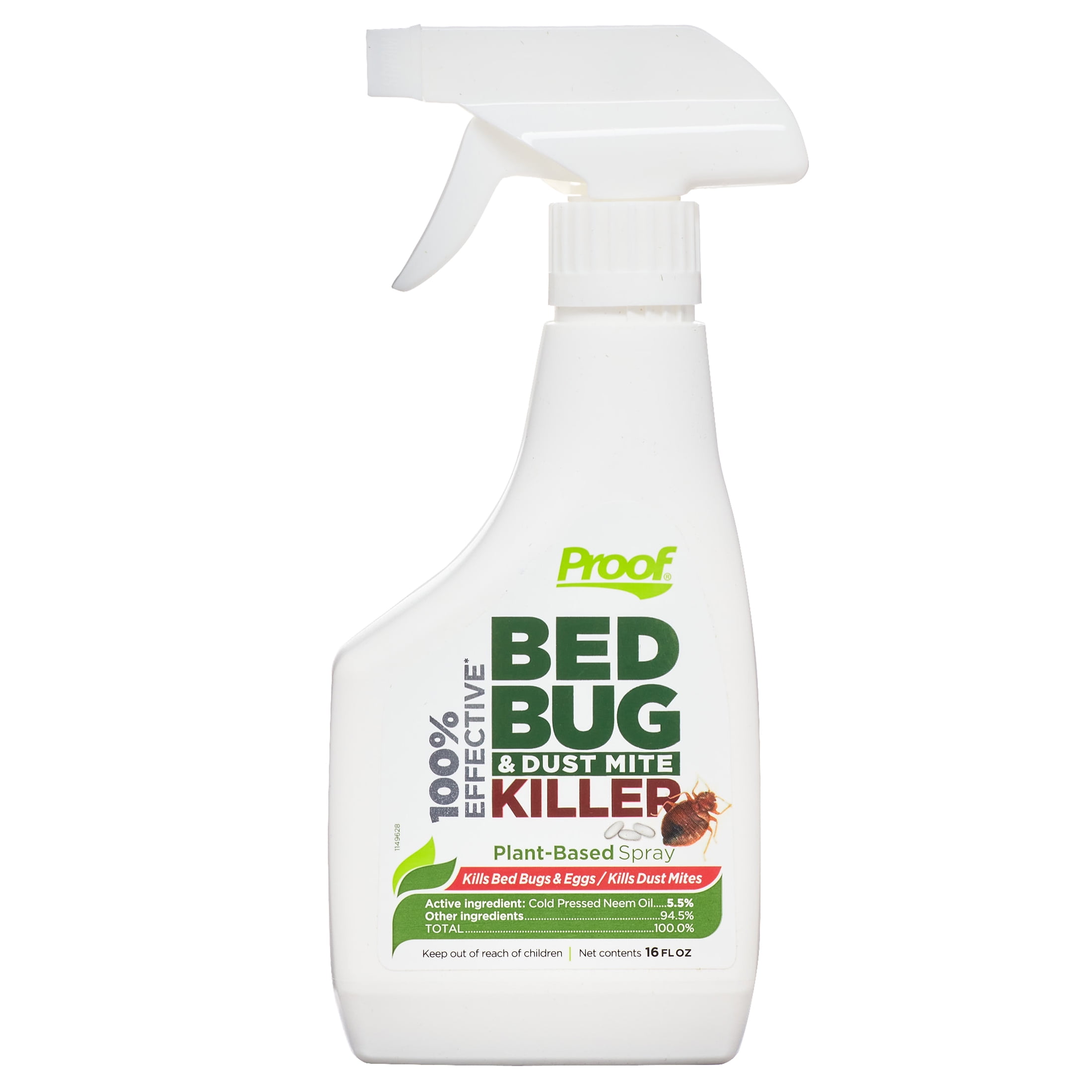 Proof 100% Effective, Bed Bug & Dust Mite Killer Spray, 16 Ounce