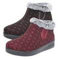 thumbnail image 5 of CZSCPDAW Womens Winter Snow Boots: Insulated Warm Velvet Lined Walking Comfortable Outdoor Boot Size Women Snow Boots New Pattern Flower Print Autumn And Winter Thickened Warm Comfortable Shoes, 5 of 8