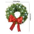 thumbnail image 4 of YIMWNYI Christmas Wreath, Car Decorations with LED Lights, Festive Holiday Wreath for Vehicles, Suitable for Trucks and Cars, Christmas and New Year Decor, Waterproof and Durable Design, 4 of 6