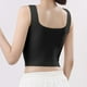 thumbnail image 5 of Brasier sin Varillas Mujer Tela de Mantequilla Estante Bra Camisolas Correa de Espagueti Ajustable Camisetas sin Mangas Capa Básica Extra Grande, 5 of 6