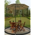 thumbnail image 3 of Hwuxmo Black Patio Umbrella Mosquito Net, with Double Zipper Door, Universal Canopy Umbrella Mosquito Netting with Zipper Door and Adjustable Rope, Fit Outdoor Umbrellas and Patio Tables, 3 of 7