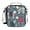 Polar Bear Pattern, variant on Insulated Square Lunch Bag with Side Mesh Pocket Fashion Lunch Box Reusable Lunch Tote 10.5" x9.5" x3.5" Reindeer with Scarf Pattern
