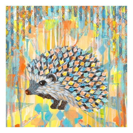Wheatpaste Art Collective 'Helix Showing off His New Look' by Josephine Kimberling Framed Painting Print on Canvas
