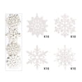 thumbnail image 4 of 40 copos de nieve con purpurina de 10 cm para colgar en el árbol de Navidad, decoración navideña para el hogar, 4 of 12
