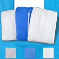 thumbnail image 3 of Disposable Medical Coat Lab Jacket Blue White Romper Loose Breathable Waterproof Elastic Cuff Hat, 3 of 5