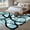 Blue, variant on Area Rug for Living Room, Red Geometric Non-Slip Indoor Large Carpet for Bedroom/Dining Room, Modern Abstract Black White Striped Lines Washable Low-Profile Rectangle Floor Mat Runner Rugs - 3 x 5 Ft