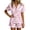Pink, variant on JIAYUE Women's Sleepwear Set Halloween Pattern Printed With Notched Collar Short Sleeve Tops And Shorts For Home Loose Wear Cozy For Lightweight And Breathable Comfort Pajamas