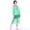 Green, variant on Kids Disposable Rain Poncho Thickened Waterproof Emergency Rain Gear Pink One Size