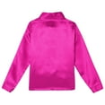 thumbnail image 5 of inhzoy Kids Boys Glittery Sequined Long Sleeve Spread Collar Shirt Hot Pink 4-5, 5 of 8