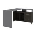 thumbnail image 1 of Bestar Equinox 56W L-Shaped Desk in slate & deep grey, 1 of 7