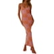 thumbnail image 2 of Vestido lencero Tsseiatte para mujer, con estampado de cuadros, sin mangas, tirantes finos, espalda descubierta, largo de verano, 2 of 6