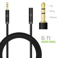 Cellet Durable Audio Extension Cable, Static Free Gold Plated 3.5mm