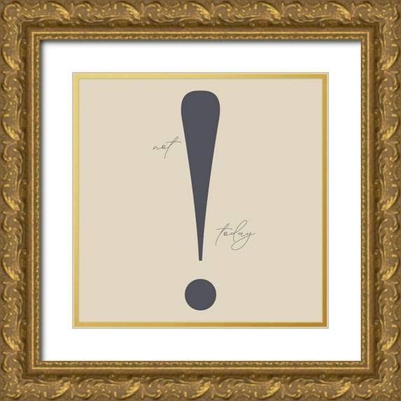 Sommers, Mindy 12x12 Gold Ornate Wood Framed with Double Matting Museum Art Print Titled - Not Today