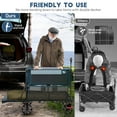 thumbnail image 6 of Timber Ridge 400L Large Capacity Folding Double Decker Wagon with Brakes, 54" Extra Long Extender Wagon Cart for Camping, Sports, Shopping, 6 of 9