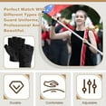 thumbnail image 3 of 1 Pairs Director's Showcase Color Guard Gloves Fingerless Colorguard Gloves Adjustable Wrist Strap for Color Guard Flag Pole and Sports, 3 of 12