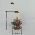 thumbnail image 5 of TRES estilos de patrones: copos de nieve, estrellas y alces. Este candelabro único está diseñado con 3 patrones diferentes, cada uno está diseñado con la decoración de Papá Noel., 5 of 5