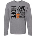 thumbnail image 3 of Inktastic Leukemia Cancer Hope Love Strength Long Sleeve T-Shirt, 3 of 5