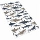 thumbnail image 1 of wonima44 Ocean Shark Hand Towel for Bathroom Soft Absorbent Kitchen Dish Towels Decorative Bathroom Towel for Hair Guest Gym Spa 16"X27.5", 1 of 1