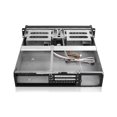 thumbnail image 4 of iStarUSA D-200SEA-BK-T7SA 2U Compact Stylish Rackmount Chassis with Black SEA Bezel and Rugged 5.25" to 3.5" SATA SAS 6 Gbps HDD Hot-swap Rack, 4 of 8