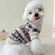 thumbnail image 3 of Ropa para perros de conejo azul Suéter de punto para mascotas Ropa de otoño e invierno Camisa de fondo para gatos de peluche Suéter cálido para cachorros XS-XL, 3 of 5