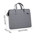 thumbnail image 3 of Deeceymbur 14 Inch Laptop Messenger Bag Water Resistant Slim Protective Case for Notebook Tablet Accessories, 3 of 6