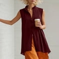 thumbnail image 3 of Posijego Button down Tank Tops for Women Sleeveless Long Shirts Summer Casual Business Office Work Tank Tops for Women, 3 of 9