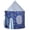 A001- Blue, variant on Kids Pop Up Tent Indoor, Instant Pop Up Tent, Polyester Fabric, 48X48 In, 55 In Height, Star Print Rocket Shape, Youth Play House, Air Tent Fort For Kids, 1 Pc