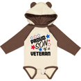 thumbnail image 3 of Inktastic Proud Son of a Veteran- Veterans Day Boys Long Sleeve Baby Bodysuit, 3 of 5