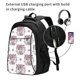 thumbnail image 2 of Balery Cartoon Poodle Dog Mochila con carga USB para hombre y mujer - Mochila impermeable y antirrobo para laptop con puerto USB para viajes, trabajo, 2 of 7
