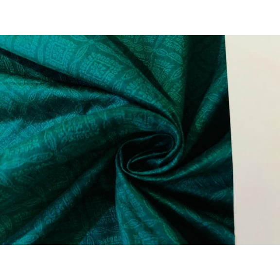 Silk Brocade fabric Teal Jacquard 54" wide BRO930[3]