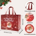 thumbnail image 4 of 8Pcs/16Pcs/32Pcs Christmas Gift Bags with Handles, Large Non-Woven Tote Bags for Wrapping Xmas Party Favors, 12.8x9.8x6.7inch, 4 of 8