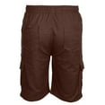 thumbnail image 6 of ZCFZJW Men's Hiking Shorts Quick Dry Drawstring Sports Workout Casual Tan Shorts for Men Big and Tall Regular Fit Cargo Short Pants with Multipockets Brown M, 6 of 6