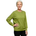 thumbnail image 6 of GILIGEGE Women’s Long Sleeve Crew Neck Cropped Sweaters,Lightweight Pullover Tops,Work Business Casual Outfits,Soft Knit Fall Sweater,Winter Clothing,Classic Basic Everyday Layer Blackish Green L, 6 of 9